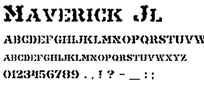Maverick JL font